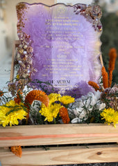 Resin Wedding Invite